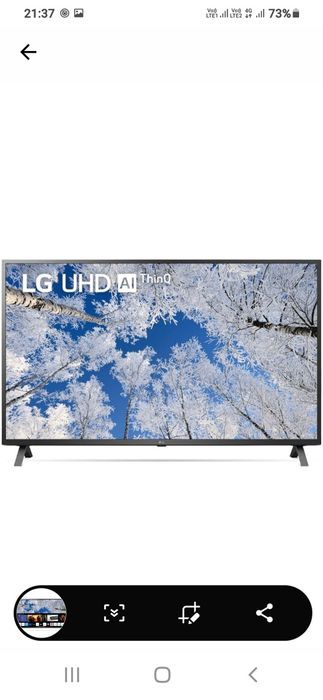 Televizor LG smart 4K Diagonala 139 cm
