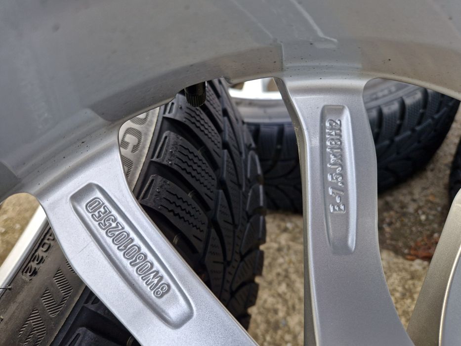 Jante 5x112 Audi A4 B9 anvelope iarna 225 45 18