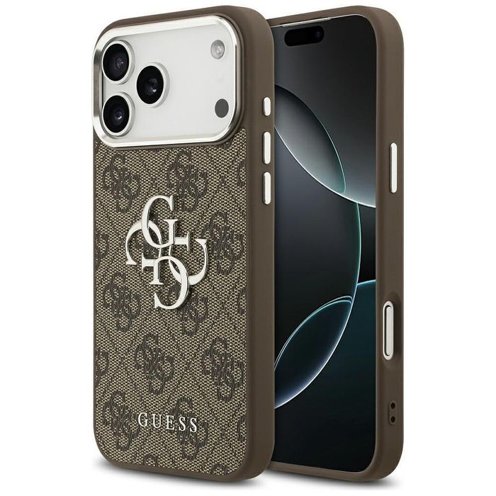 Калъф guess hardcase big 4g logo classic logo за iphone 17 pro в кафяв
