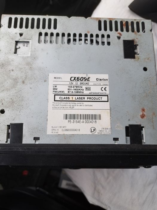 Clarion cx 609 E 2 din radio cd