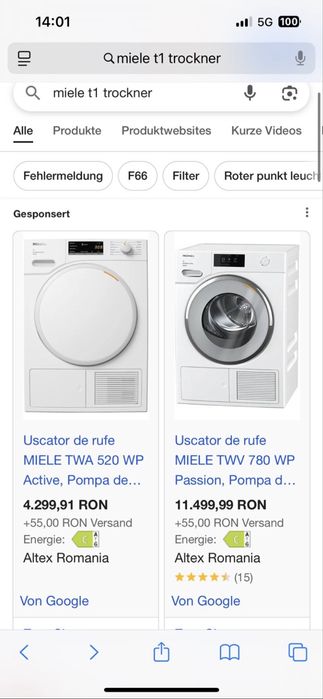 Vand uscator de haine aproape nou!