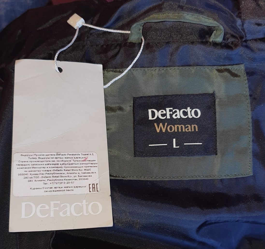 Куртка зимняя Defacto новая с биркой