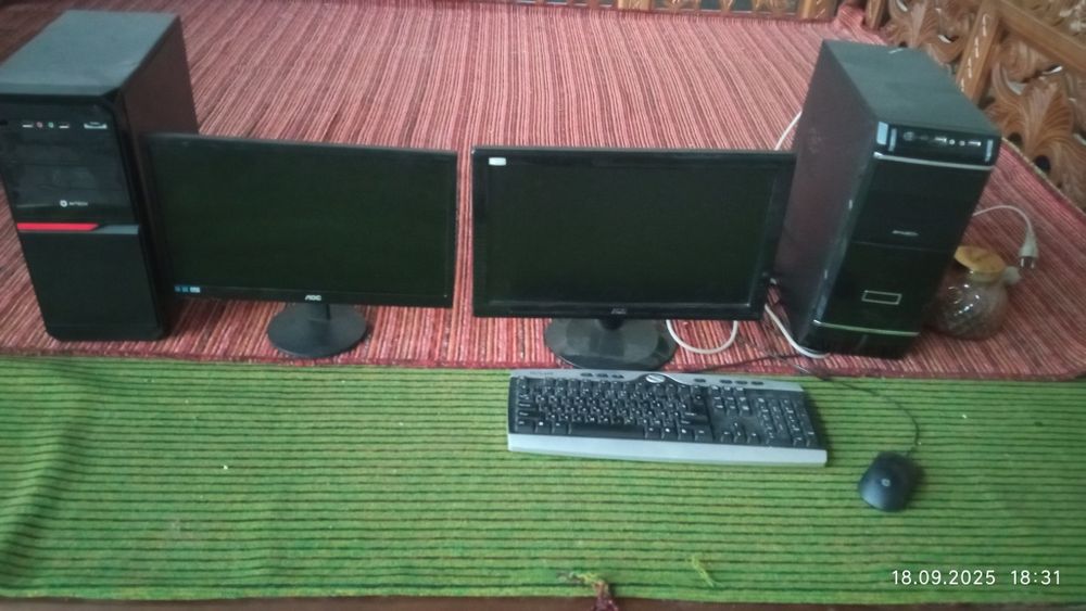 Комплект компютерла сотилади. Уйга офисга ва айрим ойинлар учун.