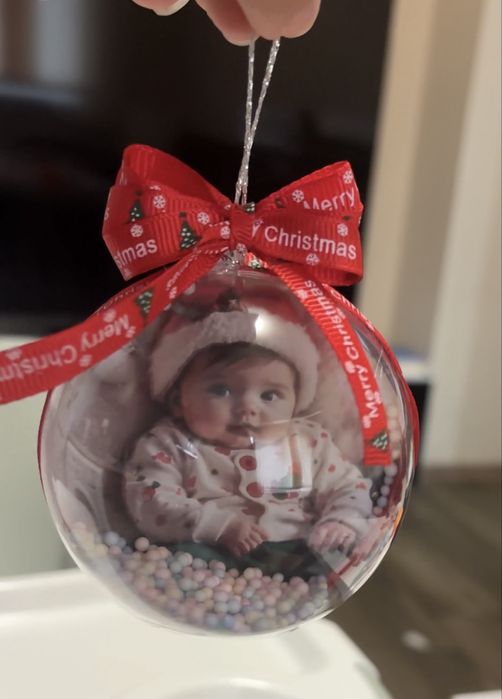 Коледна топка със снимка