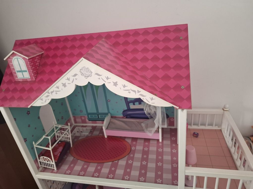 Casa păpuși 123 cm din lemn