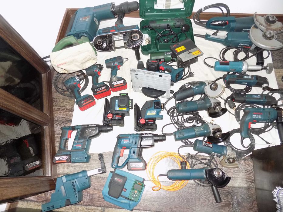 Picamer Bosch GSH 11 E, laser 3 fasciculi GLL 80-33G ,roto GBH 18V -26