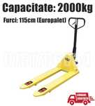 Transpalet Manual Profesional Furci Europalet 2000kg LivratGRATUIT SM