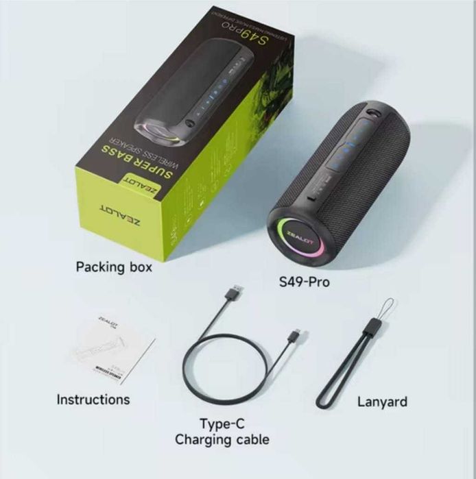 Boxe portabile ZEALOT S32-Pro si S49-Pro noi si sigilate