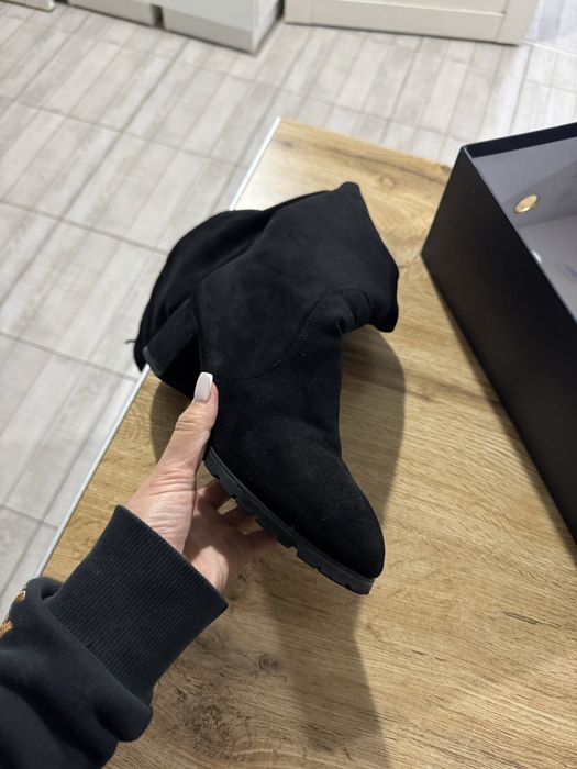 Ботфорты с низким каблуком