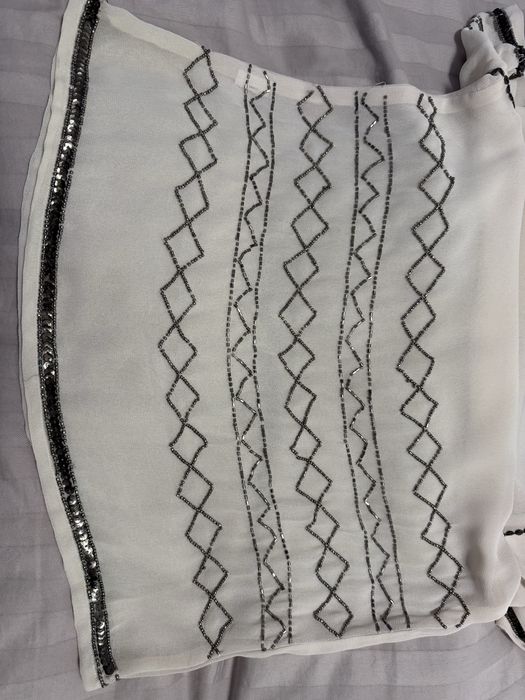 Bluza cu broderie Mango Suit