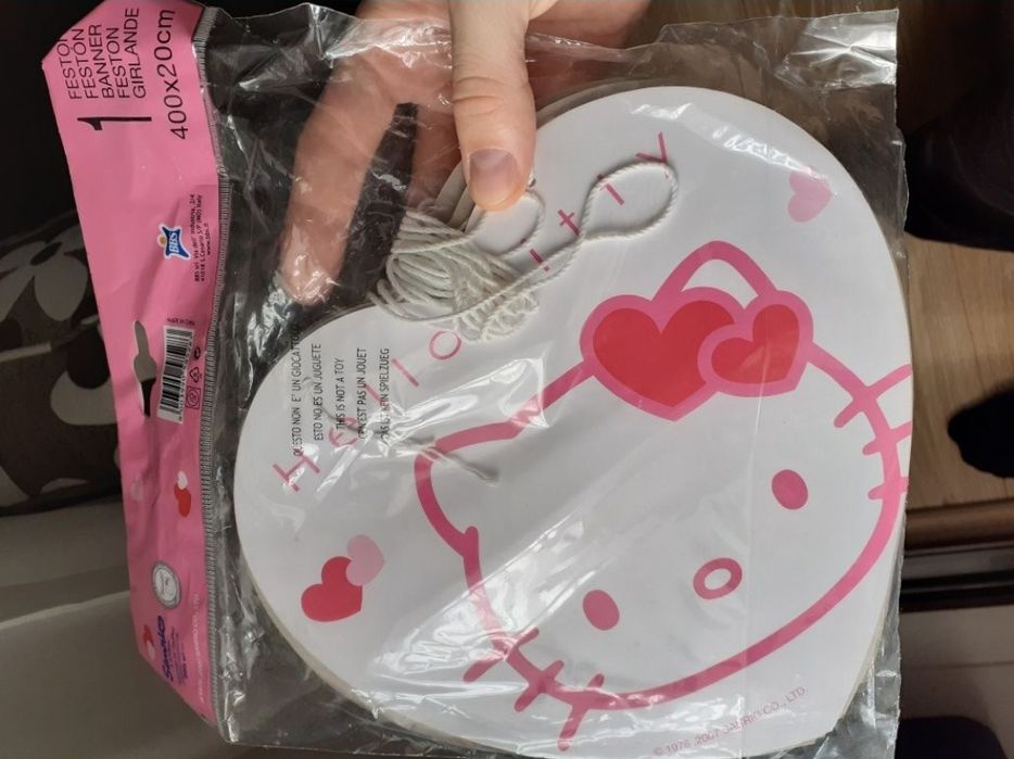 Hello kitty accesorii petrecere fete fetița ghirlande noi