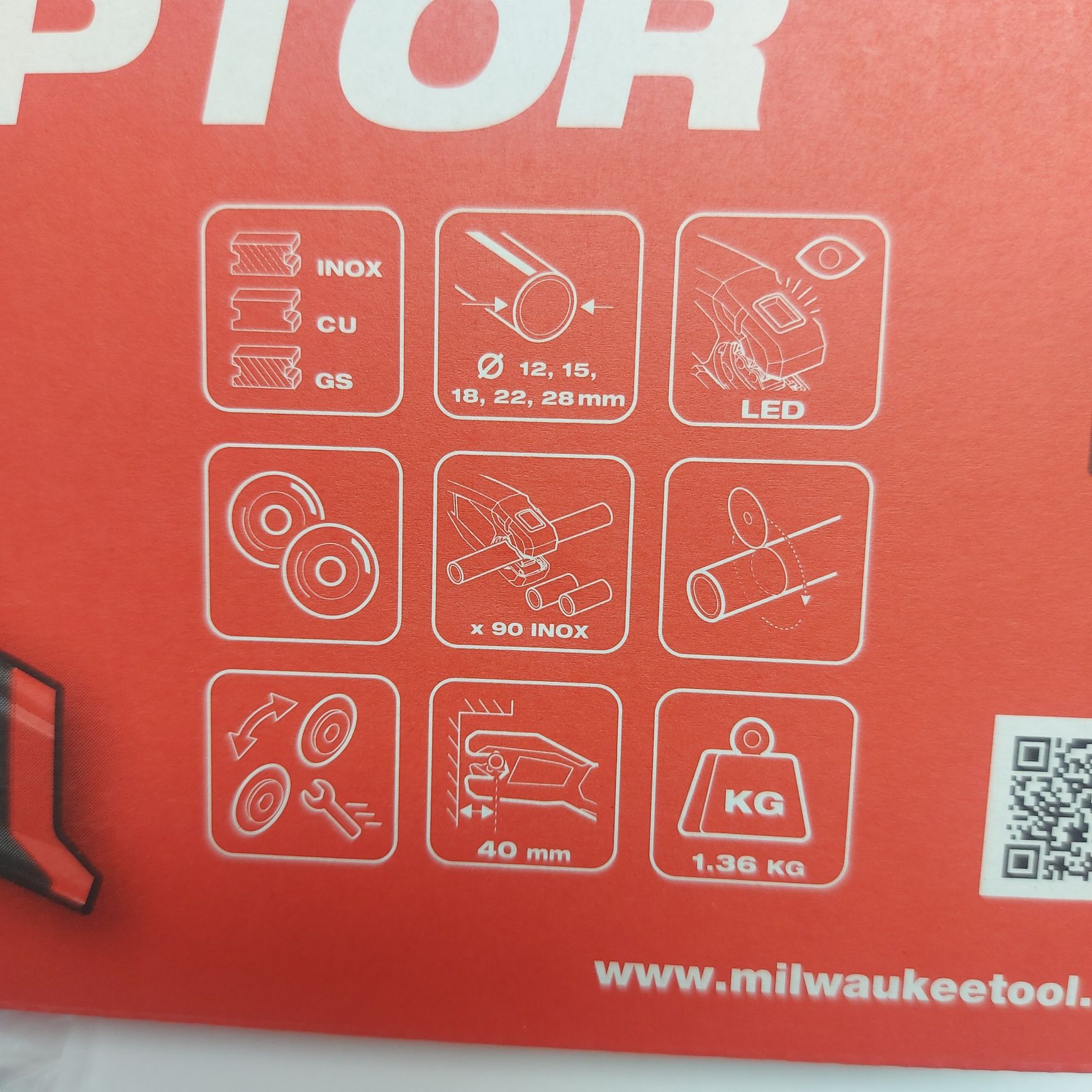 Milwaukee M12PCSS  акумулаторна резачка за тръби от неръждаема стомана