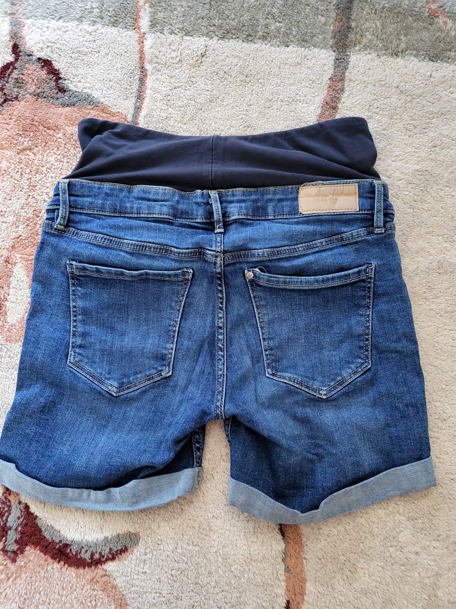 Дънкови къси панталони за бременни H&M размер 40