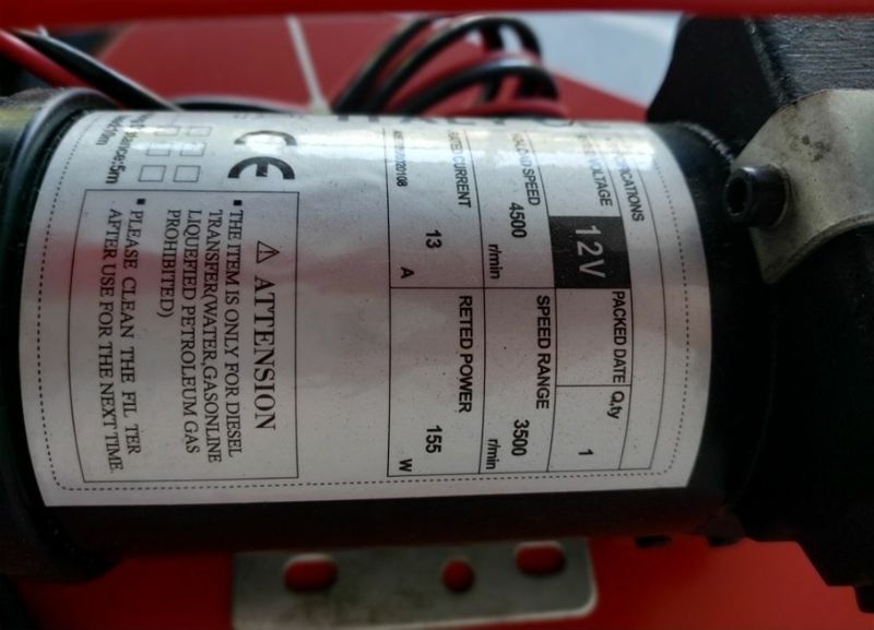Помпа за трансфер на гориво на 12V с дебит от 40 литра
