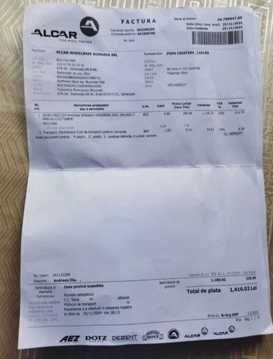 Vând cauciucuri all season goodride 245 45 R17