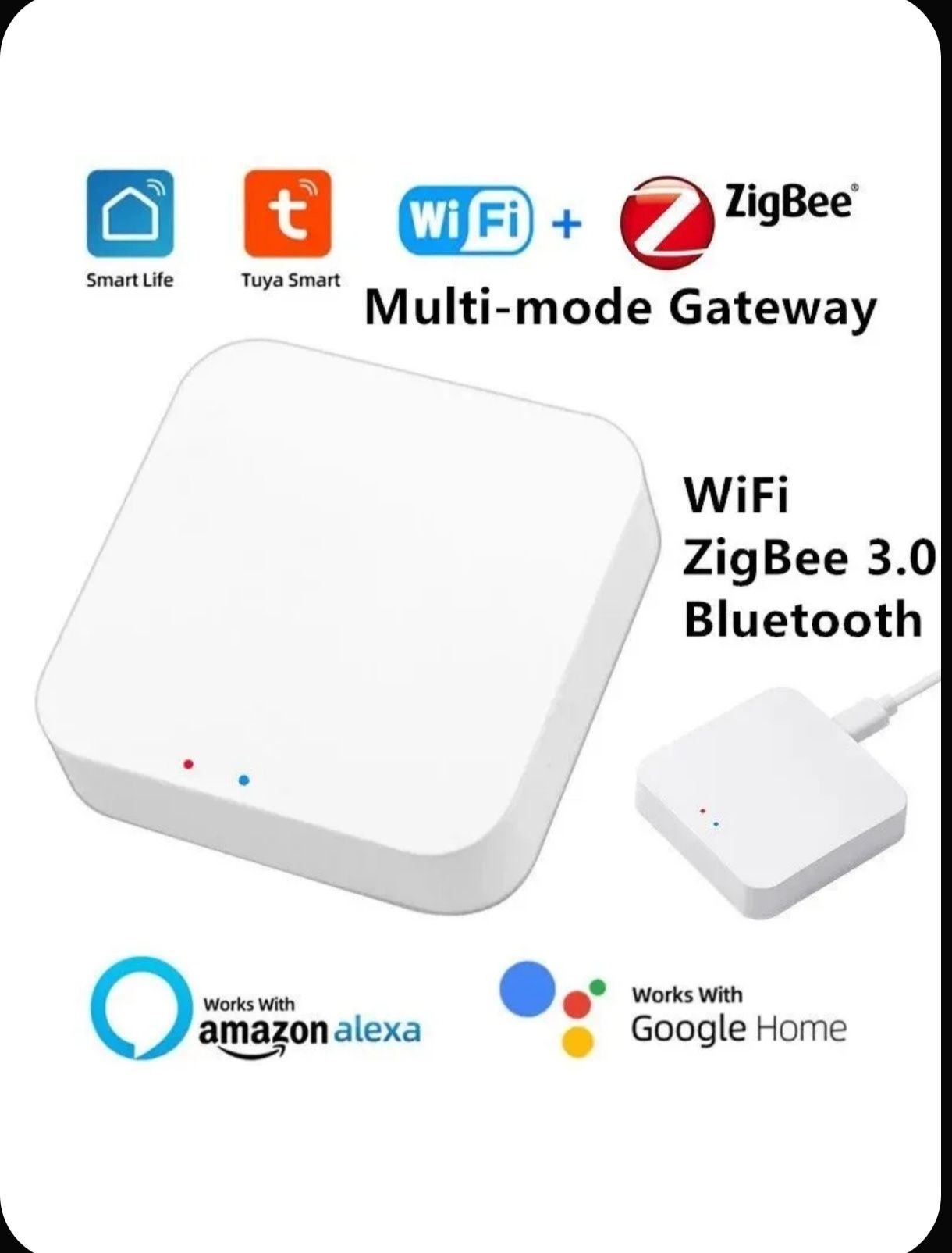 Многорежимный шлюз Tuya Smart с поддержкой ZigBee 3.0, Bluetooth Tuya