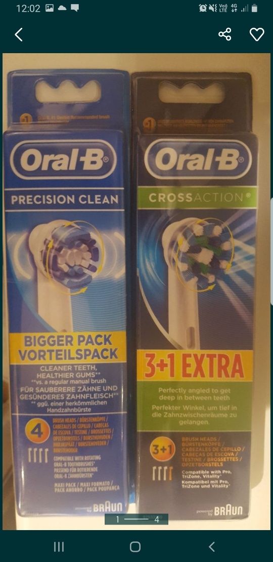Rezerve Oral B set de 4