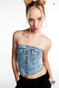 Corset jeans nou, marimea S