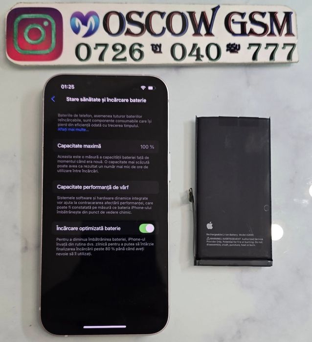 [OEM] Apple Acumulator iPhone 12/13/14/15 Fără Erori ! Garanție