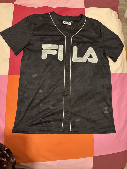 FILA tricou bsebll blk/wht