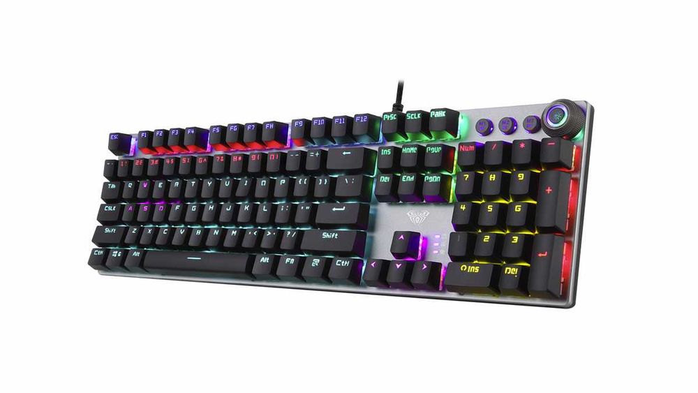 Клавиатура AULA F2058  проводная   механическая RUS/ENG красные свичи