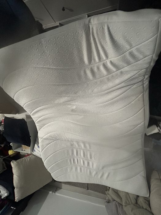 topper jysk 140x200 culoare alb model WELLPUR GULEN