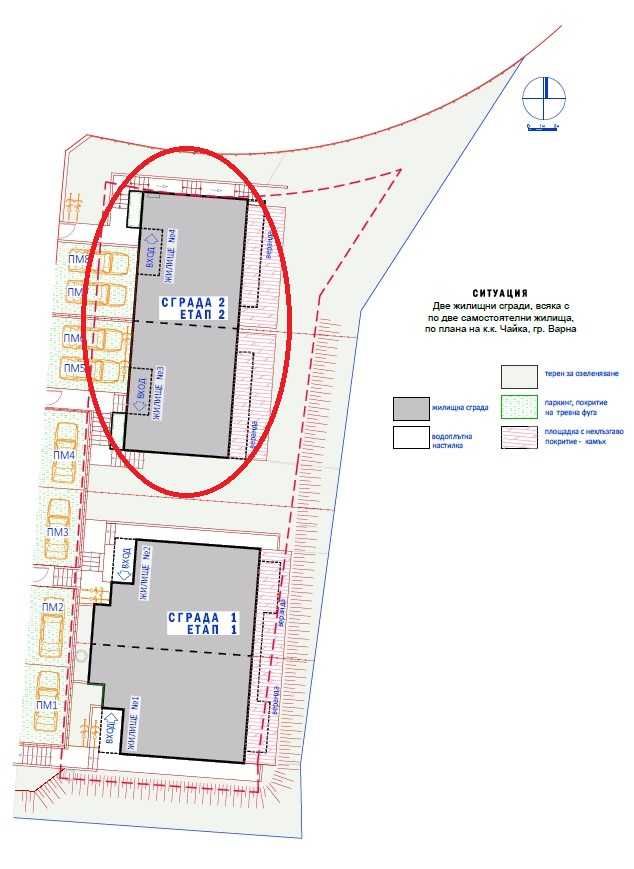 Триетажна къща 316 м² к.к. Чайка