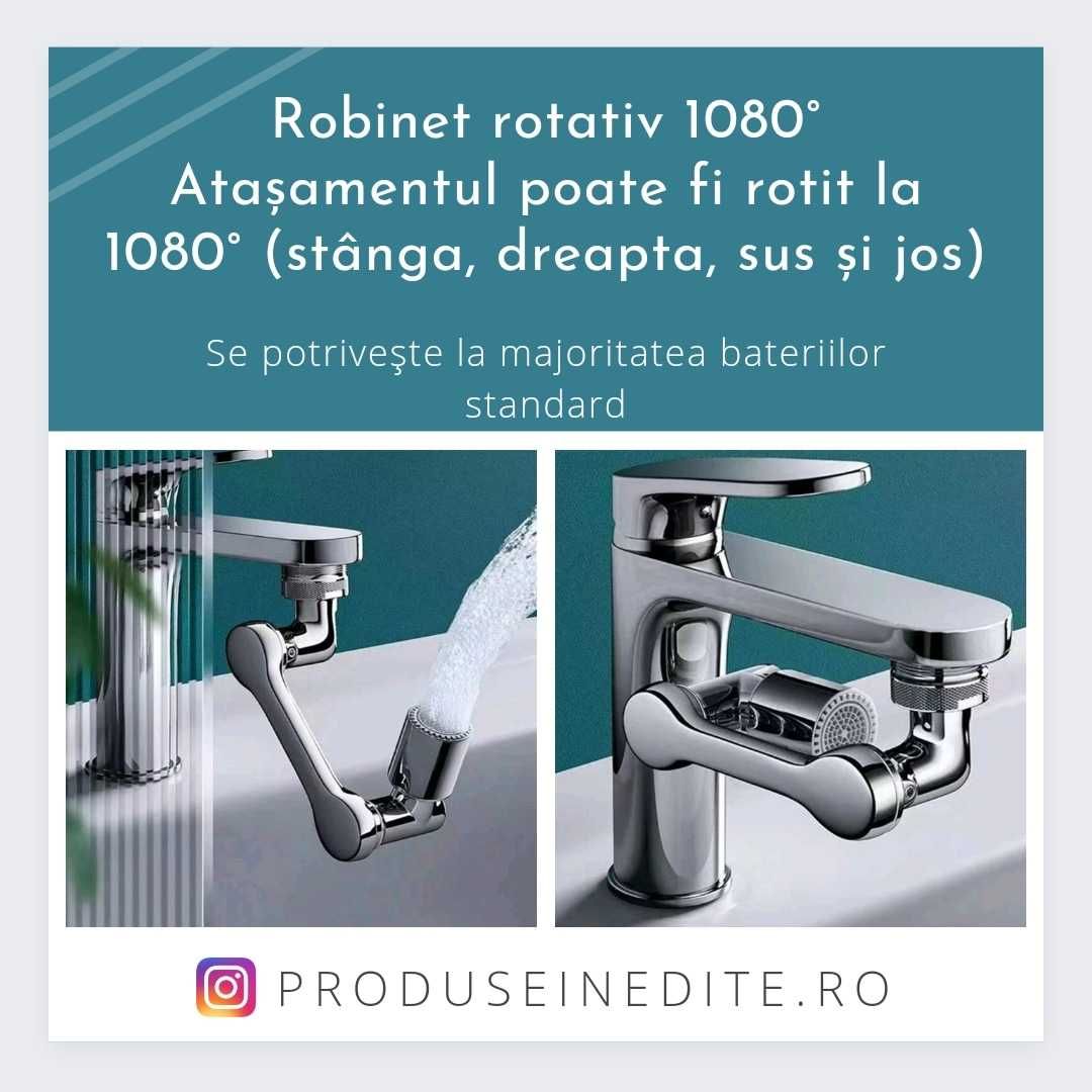 NOU - accesoriu rotativ 1080° transport gratuit