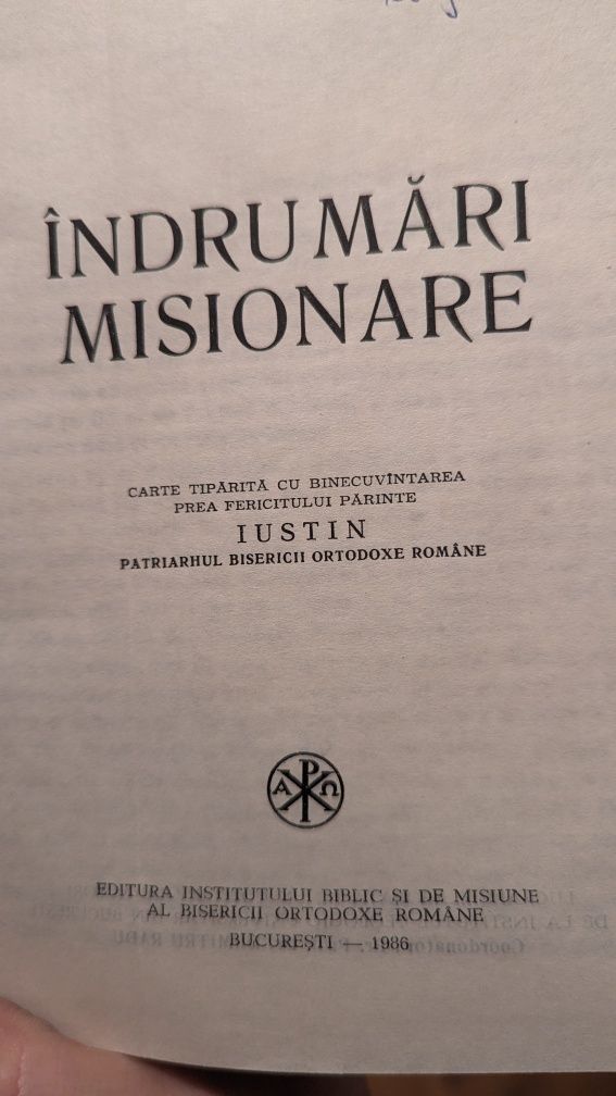 Îndrumări misionare - coord Radu Dumitru 1986
