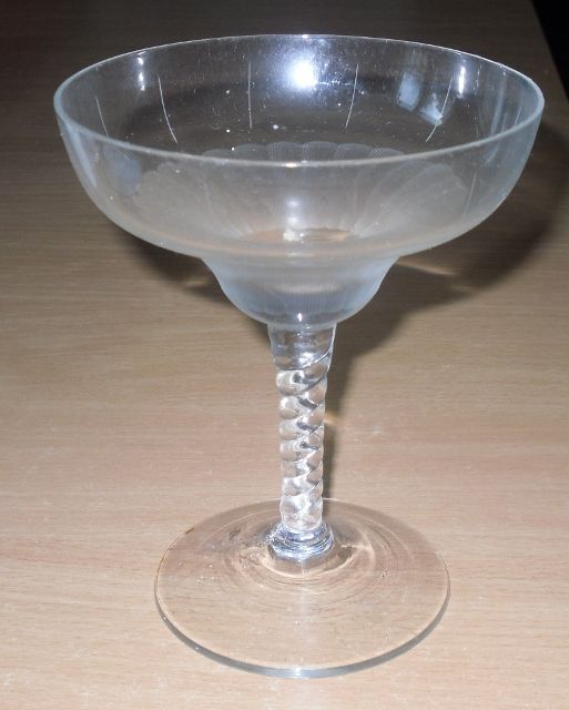 set 3 pahare cupe de inghetata sampanie