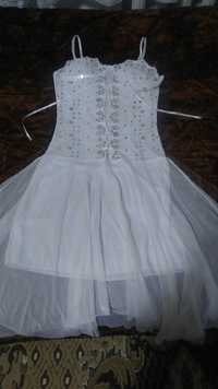 Белый пеньюар платье