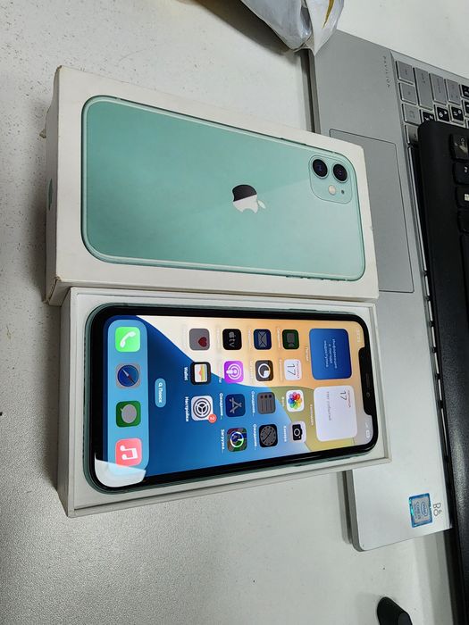 Iphone 11 Green LL/A 128GB Tinuu Karobka Dak bor bat 71%