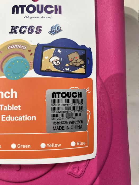 Atouch 7 inch 5G Tableta pentru copii 8 Gb ram.   256 Gb memorie