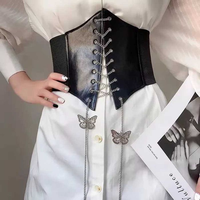 *NOU- transport gratuit Corset din piele, potrivit pentru orice tinuta