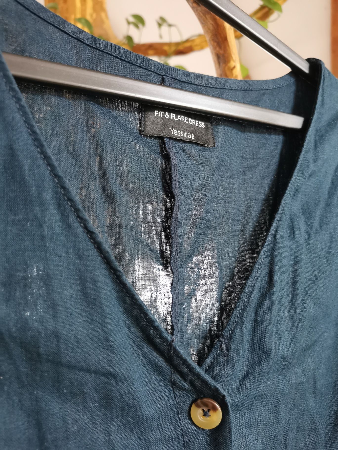 Rochie din lana și bumbac