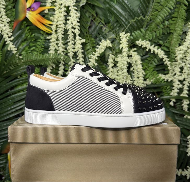 Christian Louboutin Low White Black