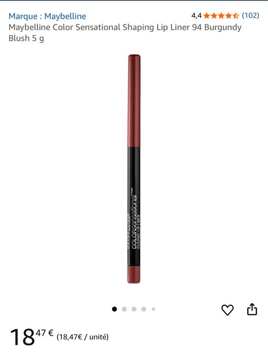 Creion contur buze Maybelline Sensational Shaping 94 Burgundy Blush