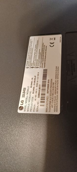 Televizor led LG 32 full HD 2010 Polonia telecomandă