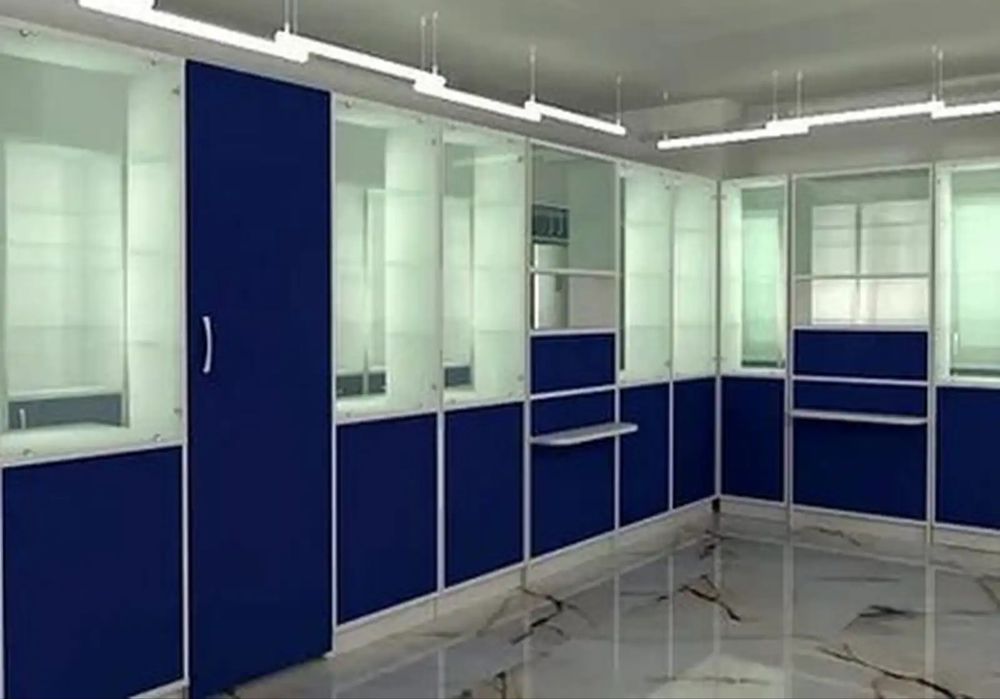 Apteka mebel buyurtma zakaz asosida dorixona uchun polka vitrina gpp