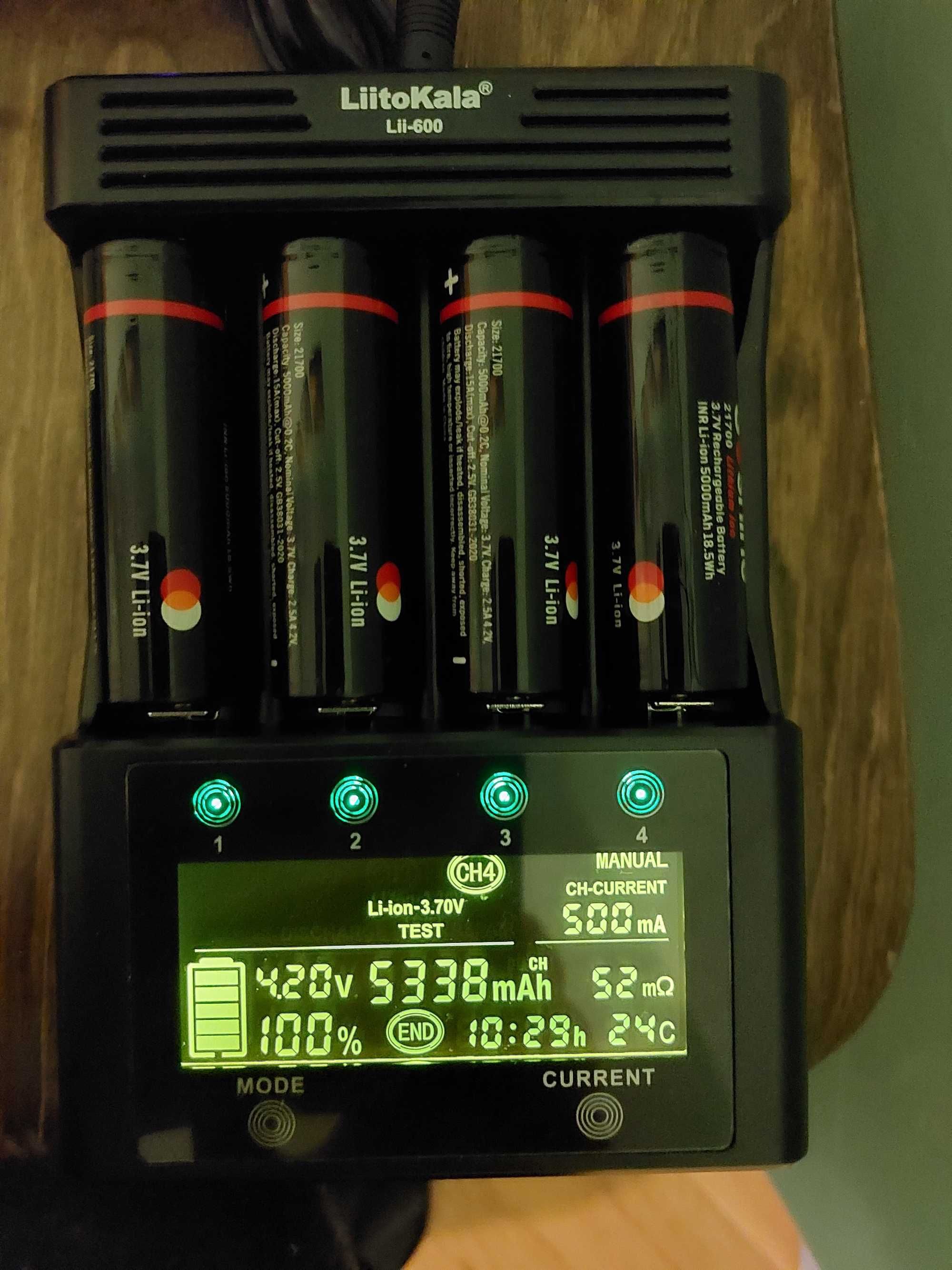 Презареждаеми Li-ion батерии "Soshine", 21700, 3.7V, 5000mAh