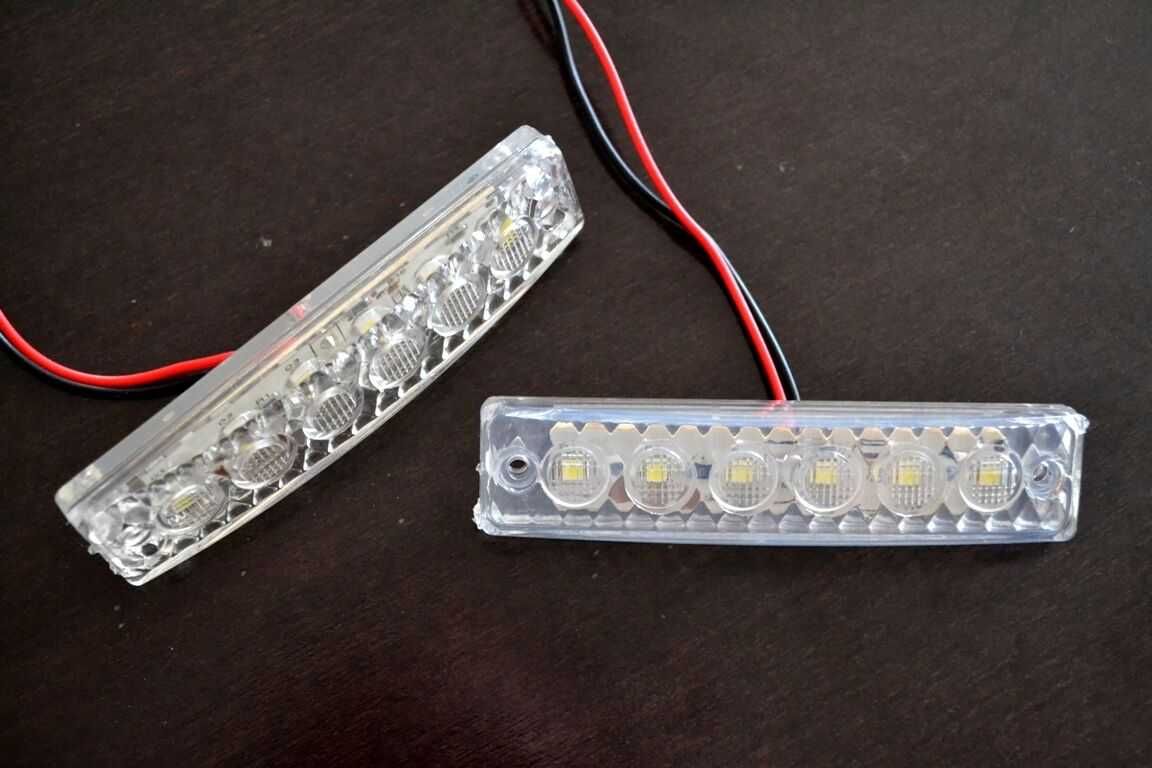 Диодни LED ЛЕД БЕЛИ габарити лед светлини 12V и 24V