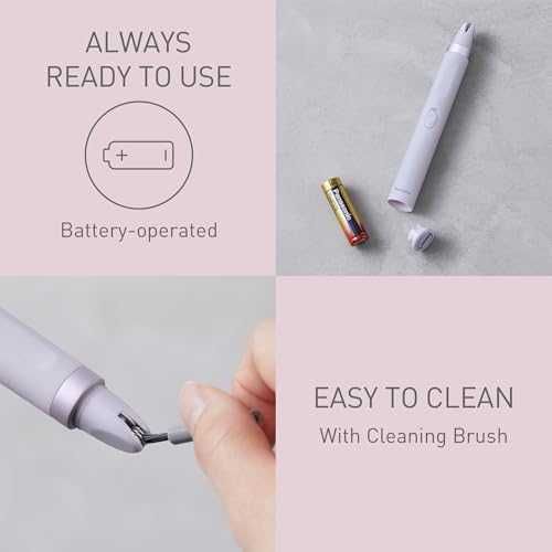 Нов тример мини Епилатор за лице вежди LED светлина Panasonic ES-EF10