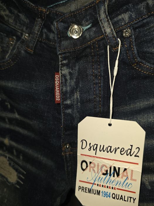 Blugi de barbati icon dsquared2 2culori premium
