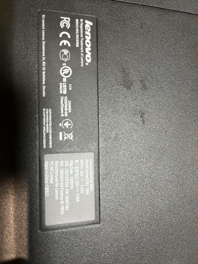 Лаптоп Lenovo IdeaPad N581