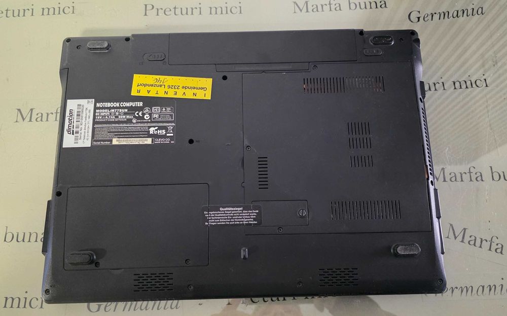 Laptop core2duo - Dimotion M77SUN - functional,instalat