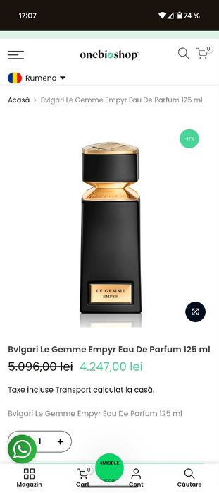 Parfumuri La gemme Bvlgari!