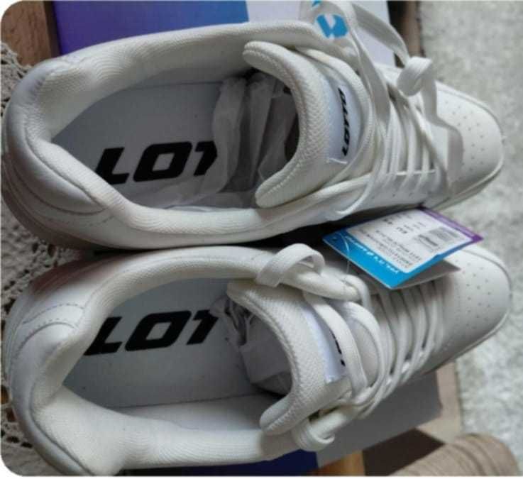 Обувки, мъжки. Маратонки LOTTO, бели, нови с етикет № 44 / 28,5 см.