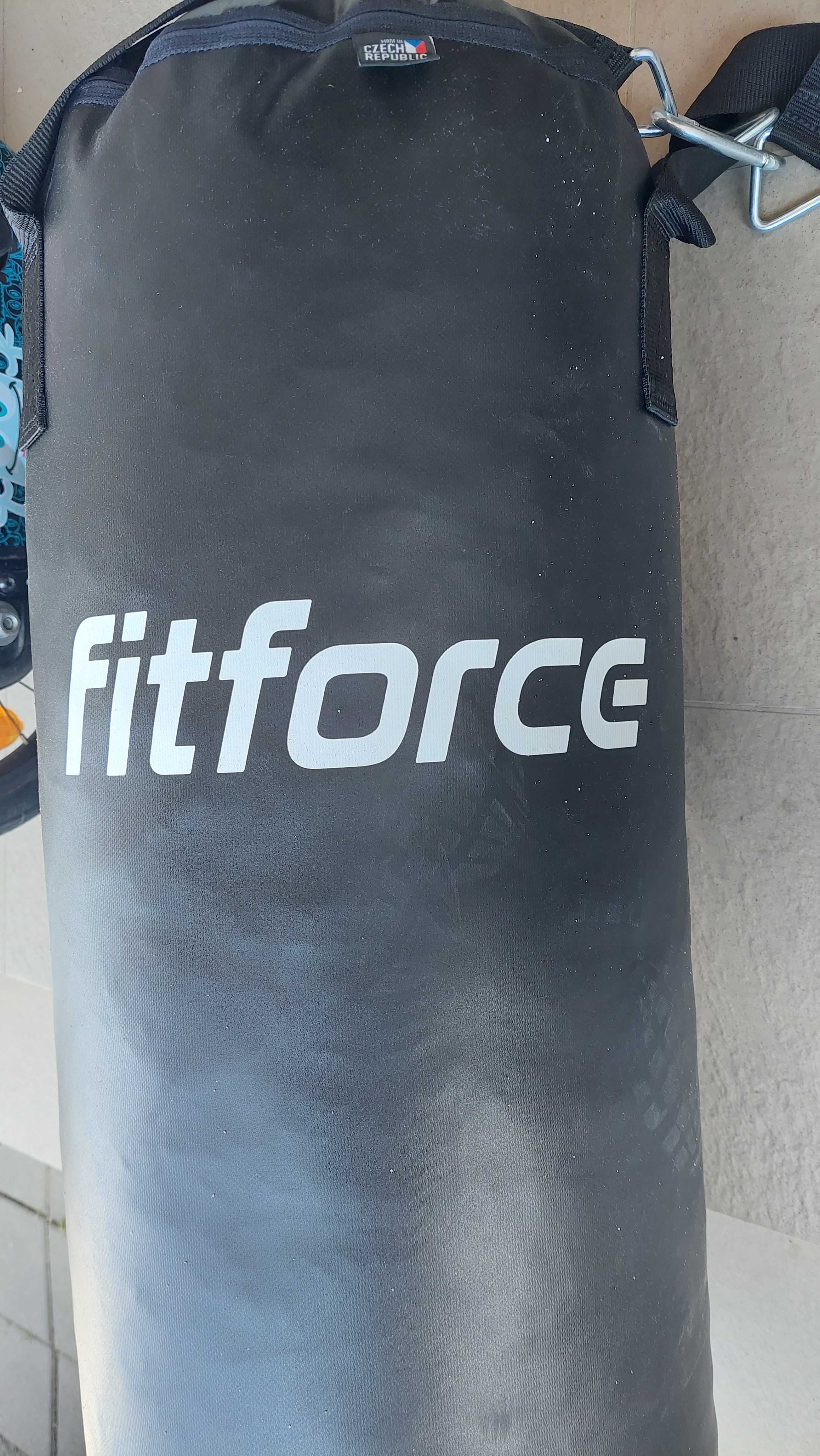 Sac de box Fit Force , manusi de box si 2 weist weights