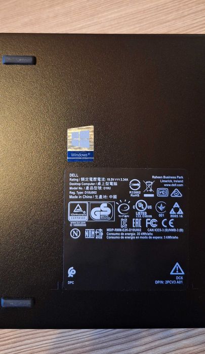 Set mini pc Dell Optiplex + monitor Dell 27i