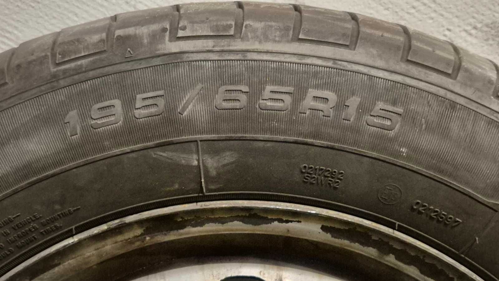 Крик VW и резервна джанта с гума 5*112, 6J, 15”, 195/65R15